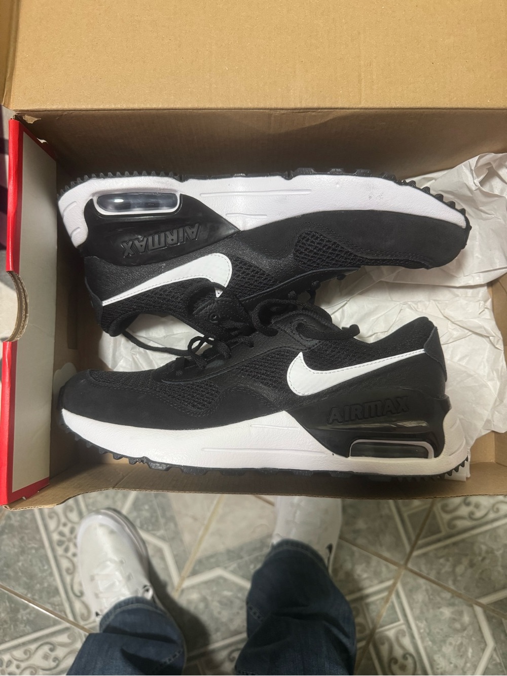 Nike Black and White Air Max Sneakers